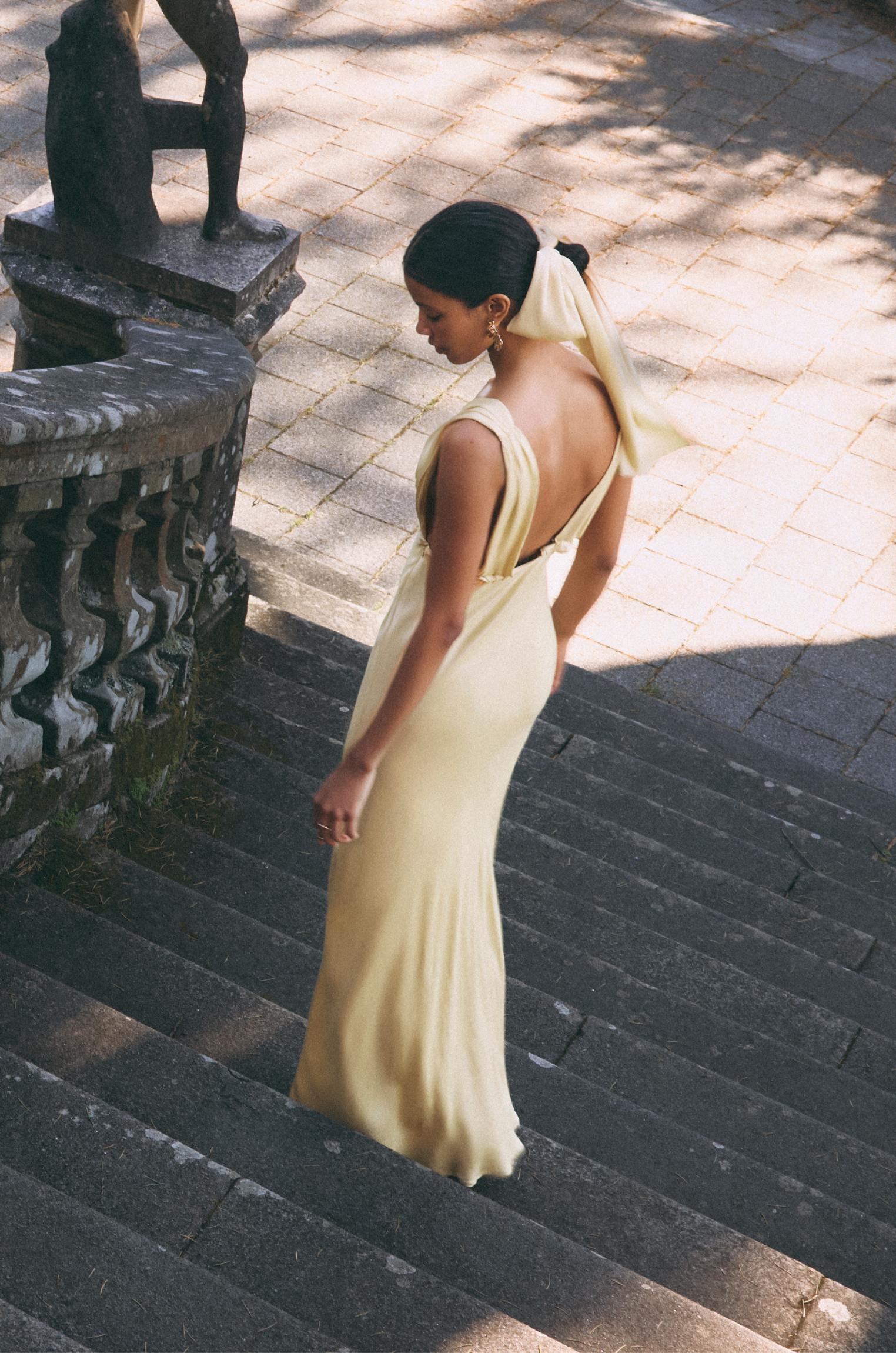 Satin midi dress Product Image