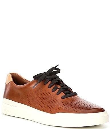 Cole Haan Mens Rally Perforated Leather Sneakers Product Image