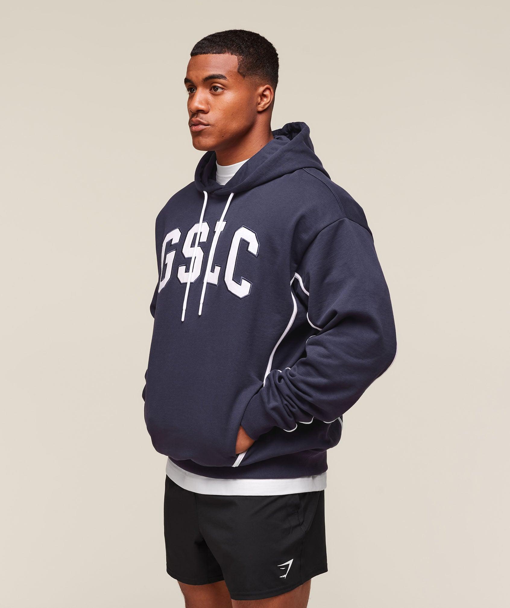 Gymshark GSLC Hoodie - Heavy Blue Male Product Image