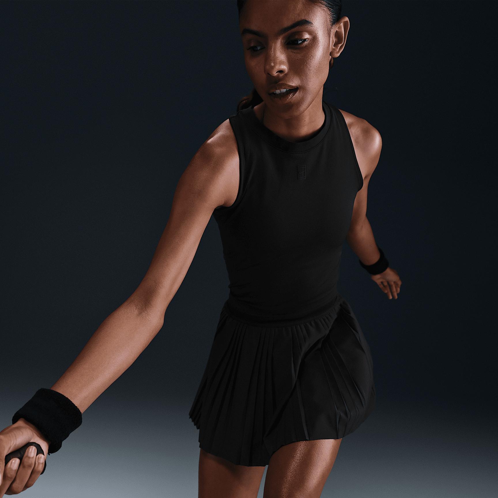 Nike Womens Court Advantage Dri-FIT Pleated Tennis Skirt | FZ6512-010 Product Image