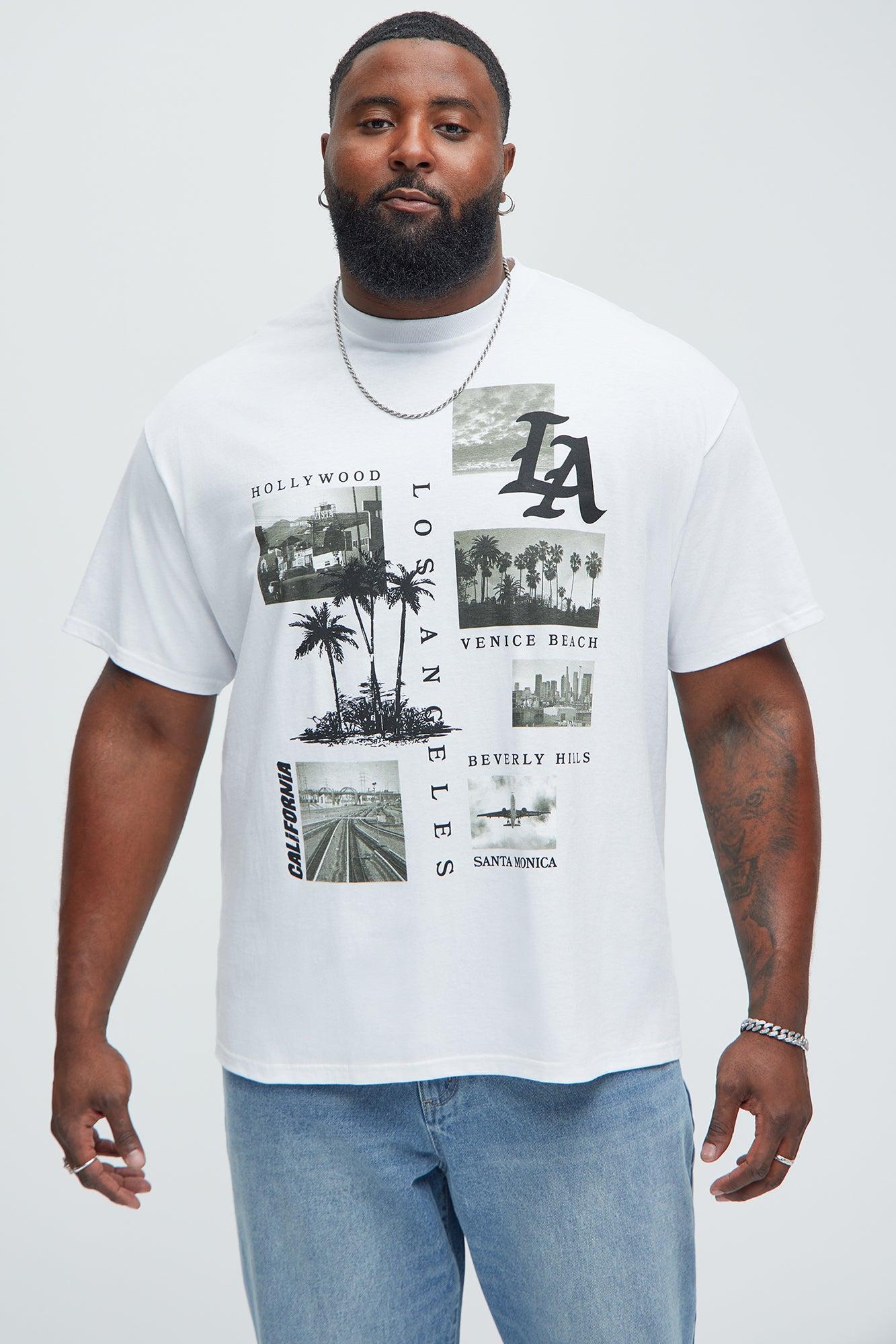 LA Collage Short Sleeve Tee - White Product Image
