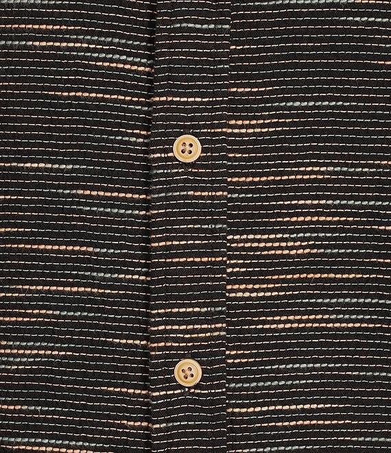 Rowm Big & Tall Outsider's Oasis Short Sleeve Space Dyed Textured Horizontal Striped Shirt Product Image