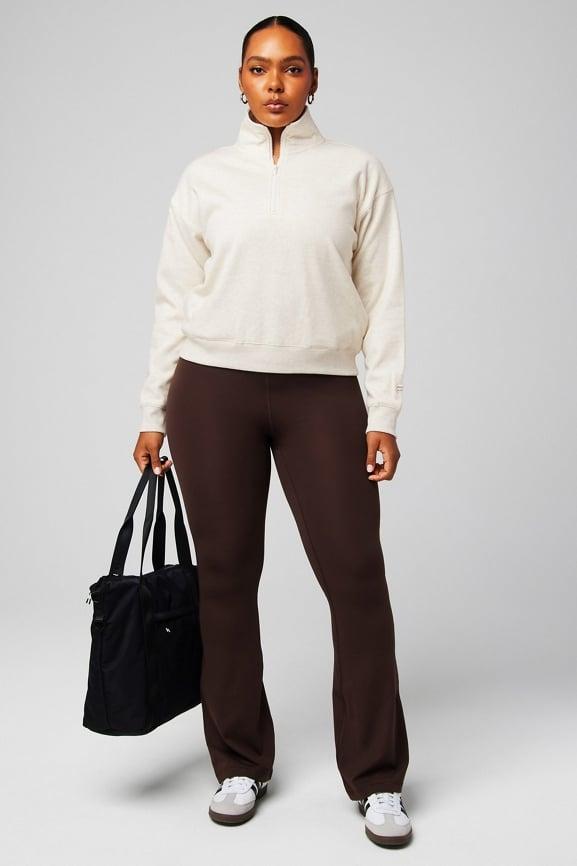 Cozy Fleece Half Zip Sweatshirt Product Image