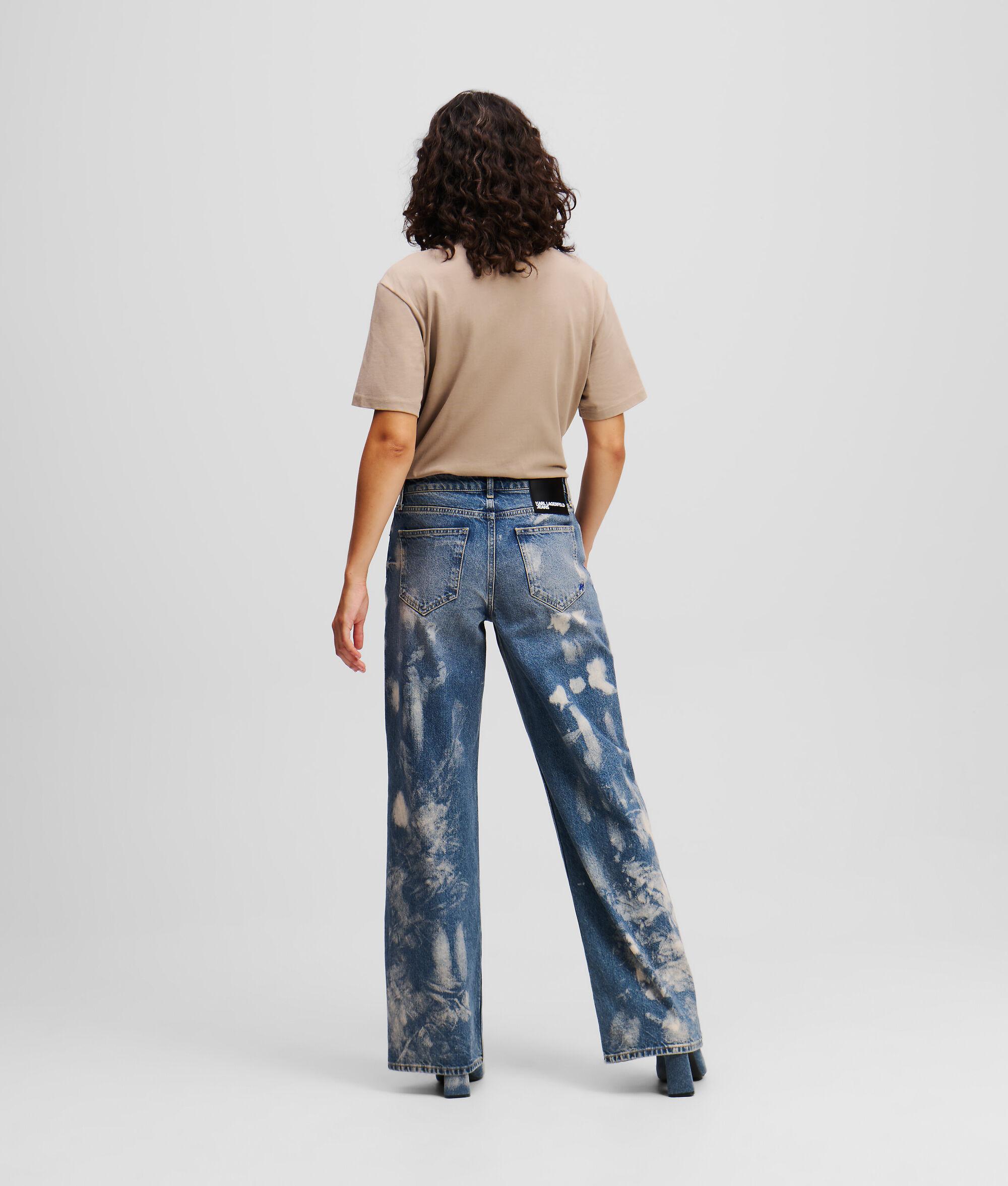 BLEACHED MID-RISE RELAXED JEANS Product Image