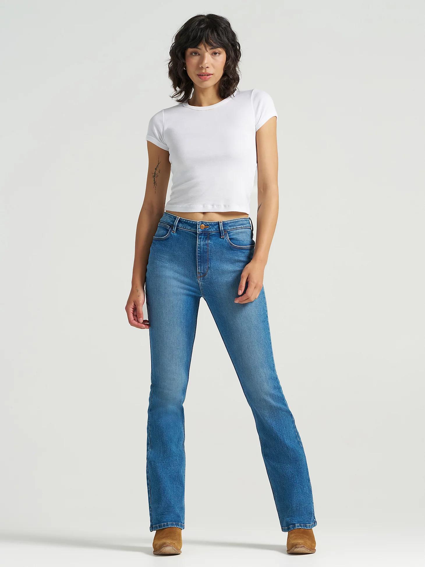 Women's Wrangler® High Rise Bold Boot Jean | Women's JEANS | Wrangler® Product Image