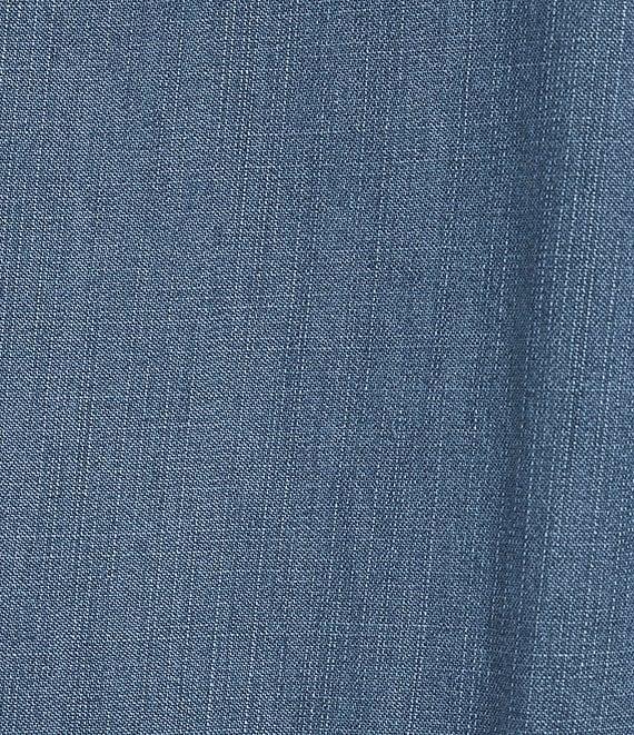 Westbound Plus Size 3/4 Rolled Sleeve Y-Neck Button-Front Maxi Shirt Dress Product Image