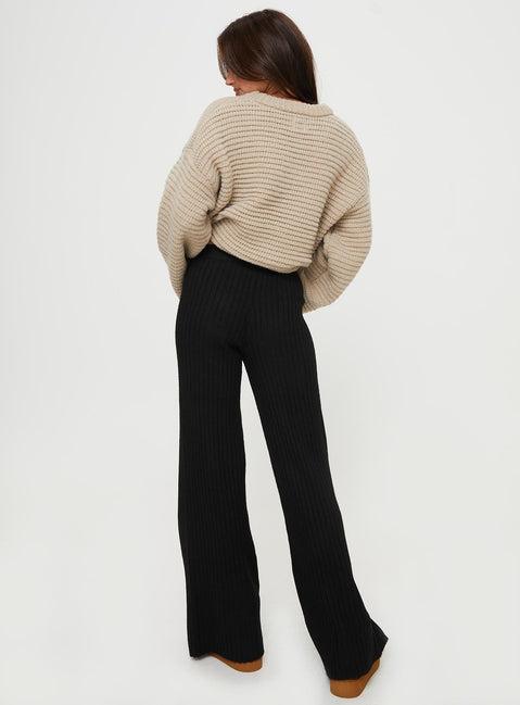 Montana Knit Pants Black Product Image