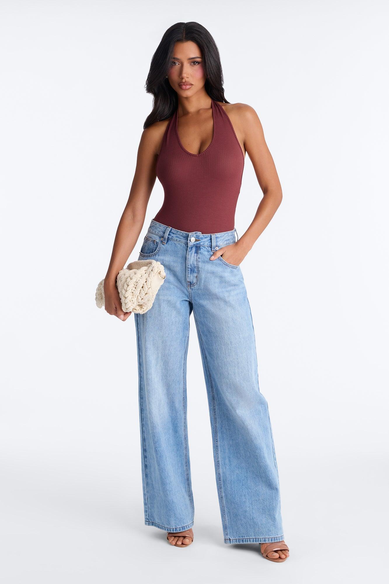 Karol Halter Bodysuit - Wine Female Product Image