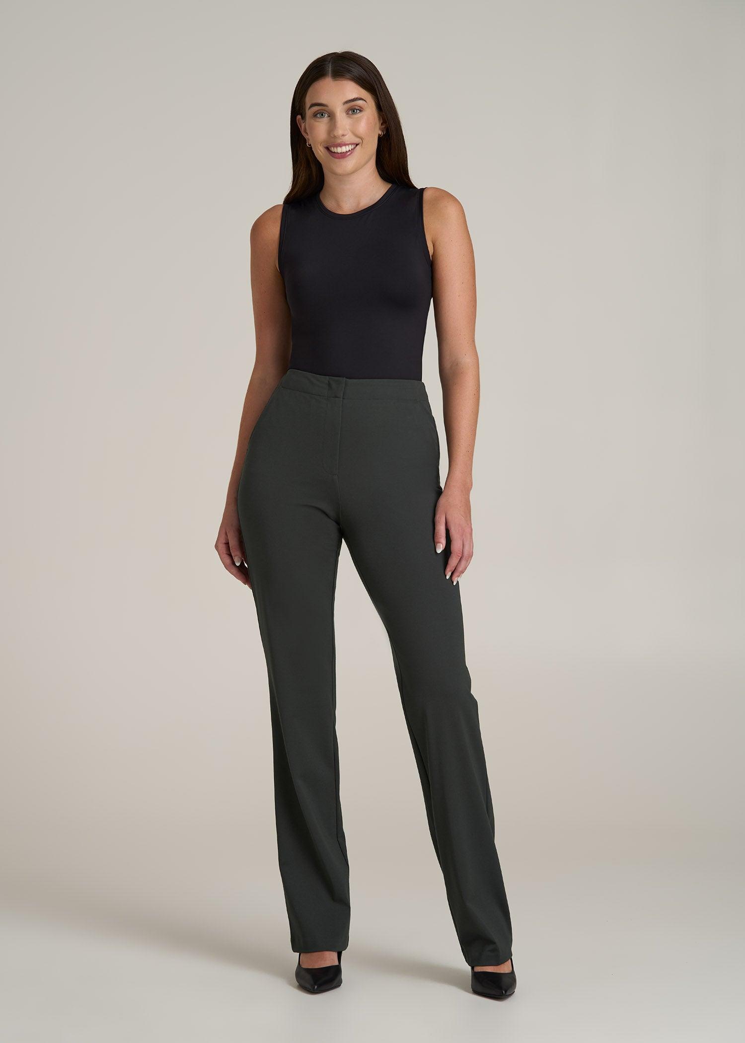 Straight Leg Dress Pants for Tall Women in Pine Grove Female Product Image