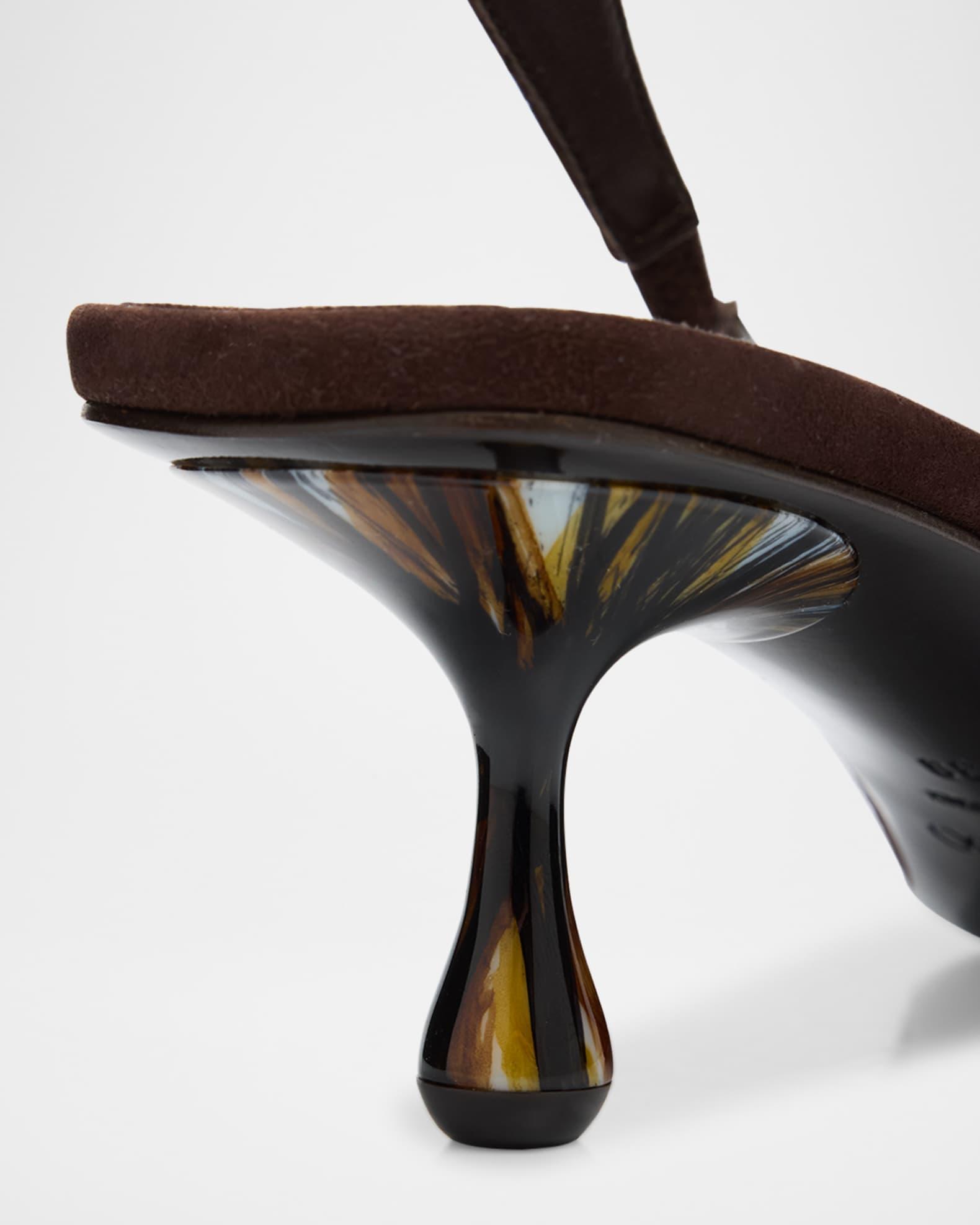 Amel 50 Suede Slingback Pumps Product Image