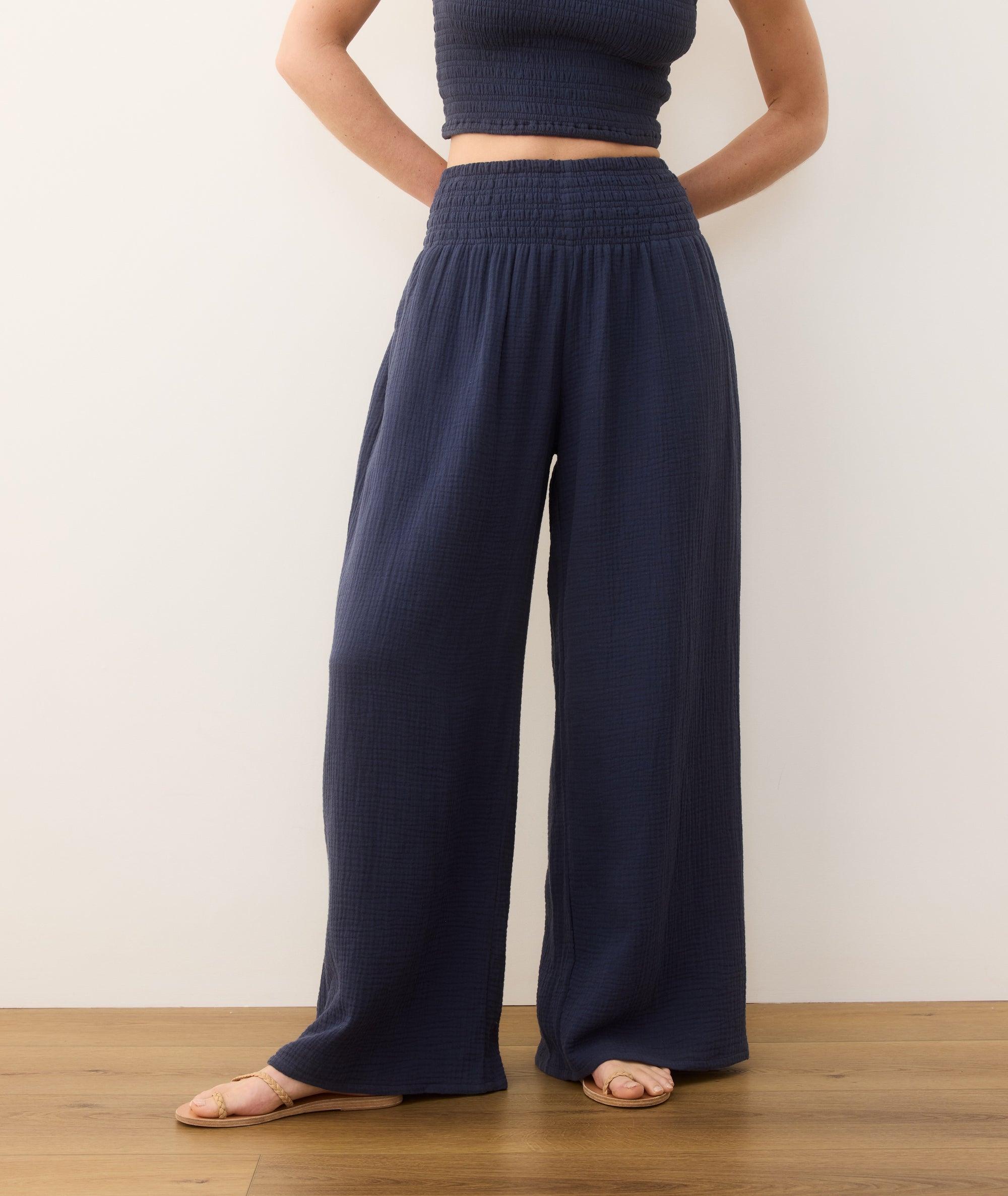Sophia Double Cloth Palazzo Pant Product Image