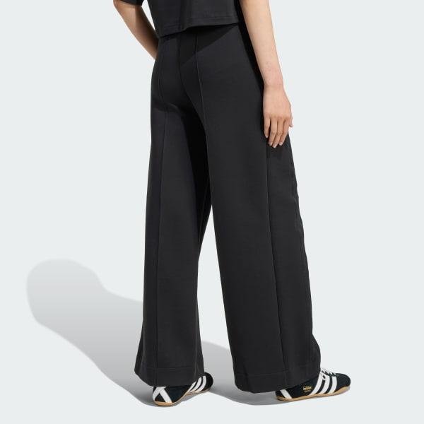 adidas Womens adidas Originals Off-Placed 3-Stripes Wide Pants - Womens Hi Res Blue Product Image