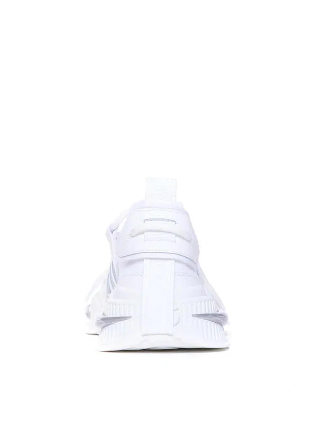 DOLCE & GABBANA White Sneakers With Modern Silhouette And Unique Lacing System Product Image
