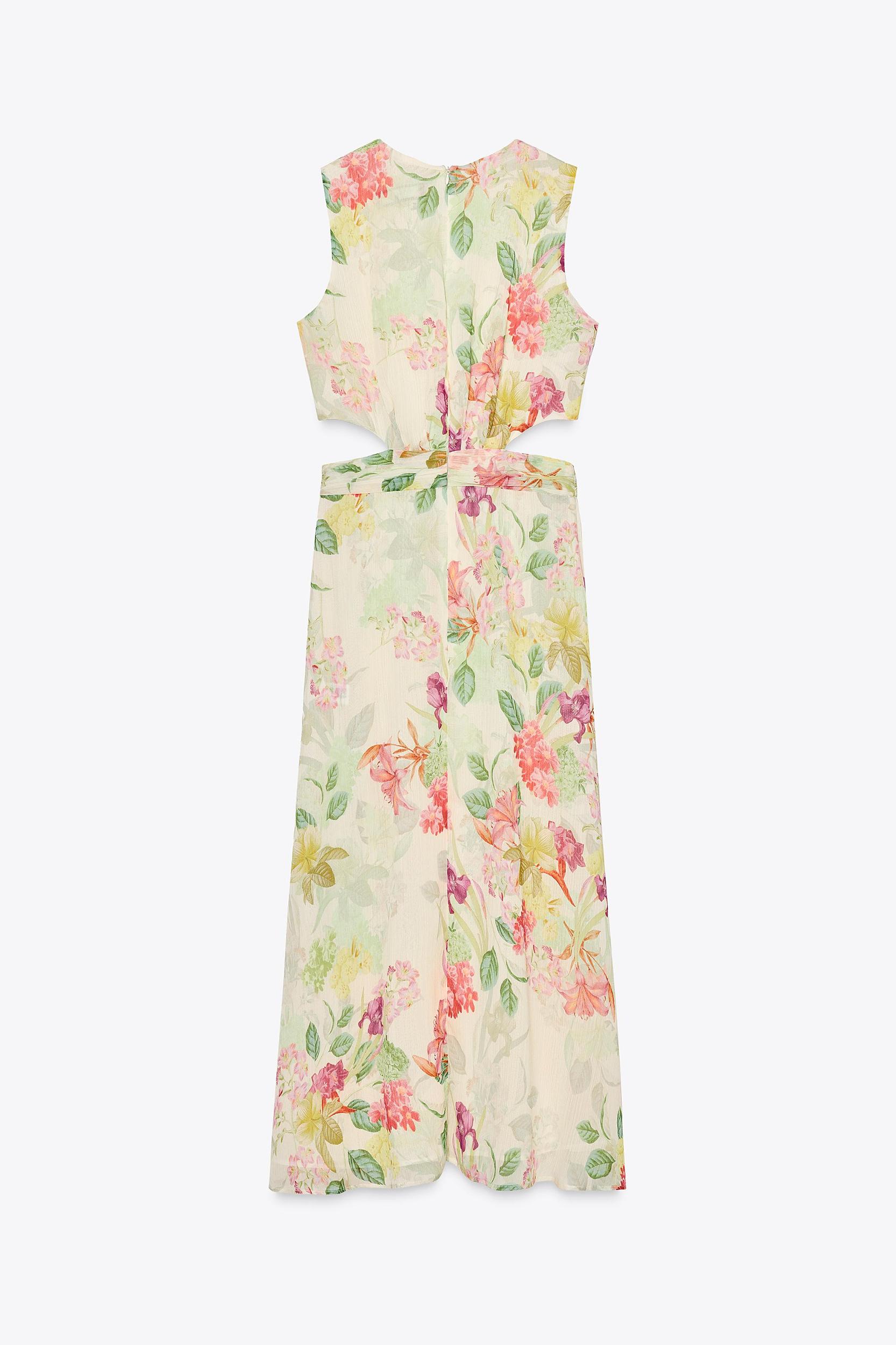 FLORAL PRINT CUT OUT DRESS Product Image