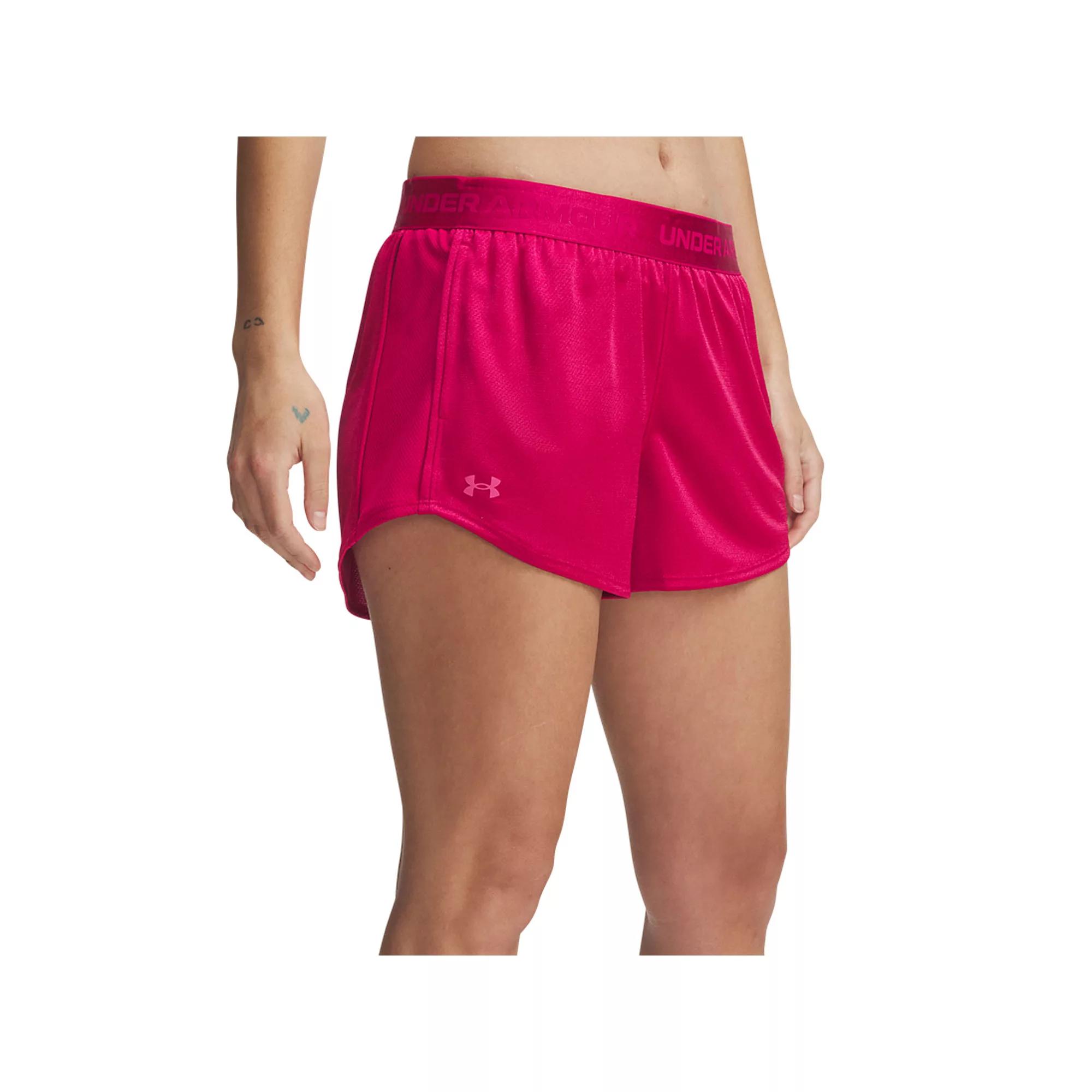 Women's Under Armour Tech™ Play Up Shine Shorts, Size: Medium, Shaded Pink Product Image