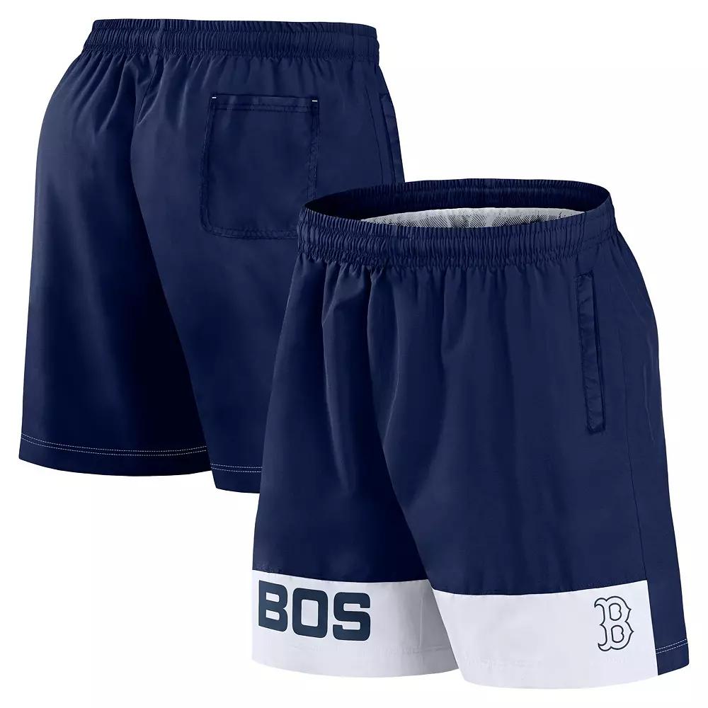 Men's Fanatics Navy Boston Red Sox Elements Swim Shorts,  Product Image