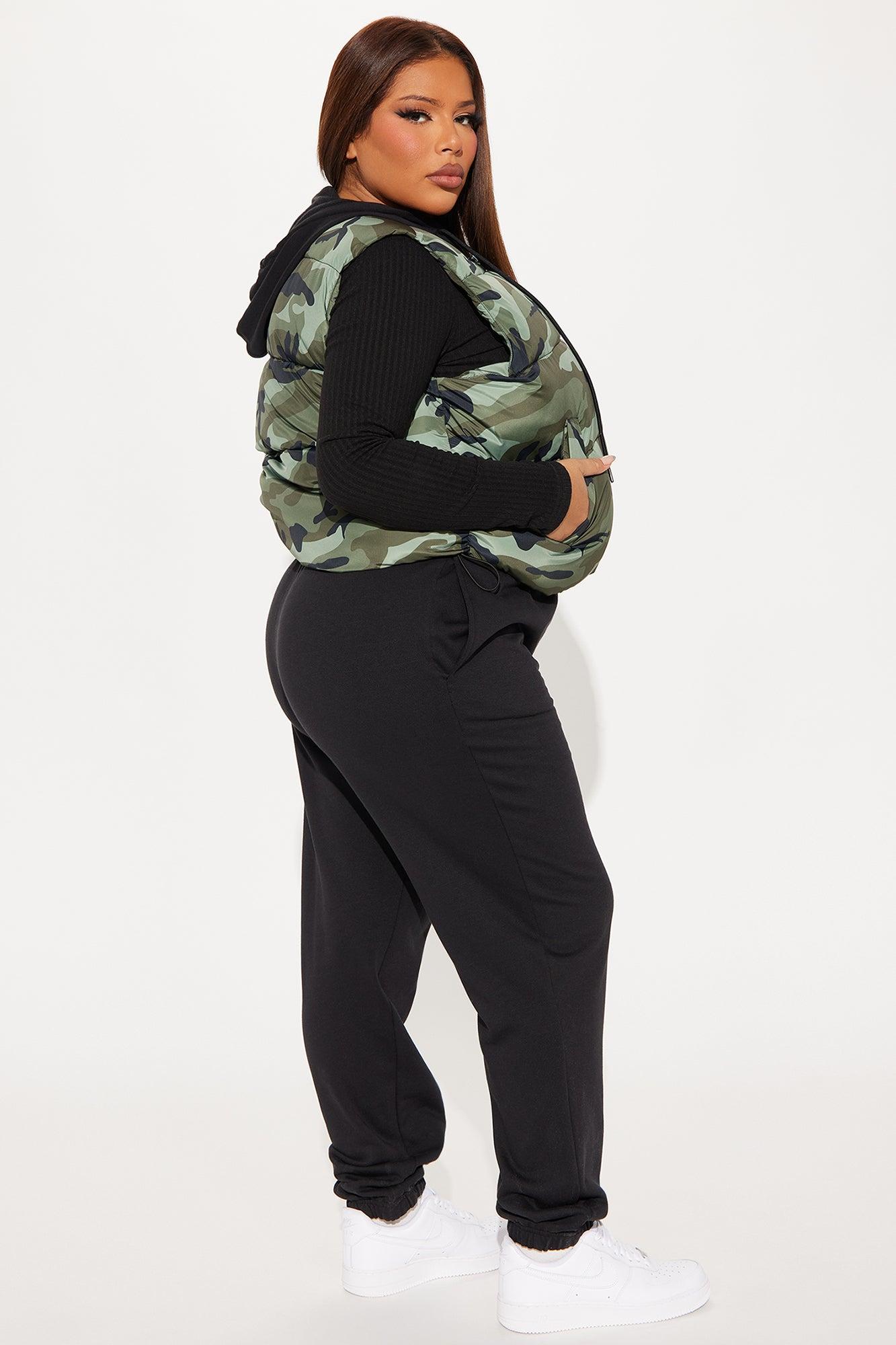 Not Seen Camo Puffer Vest Set - Camouflage Product Image