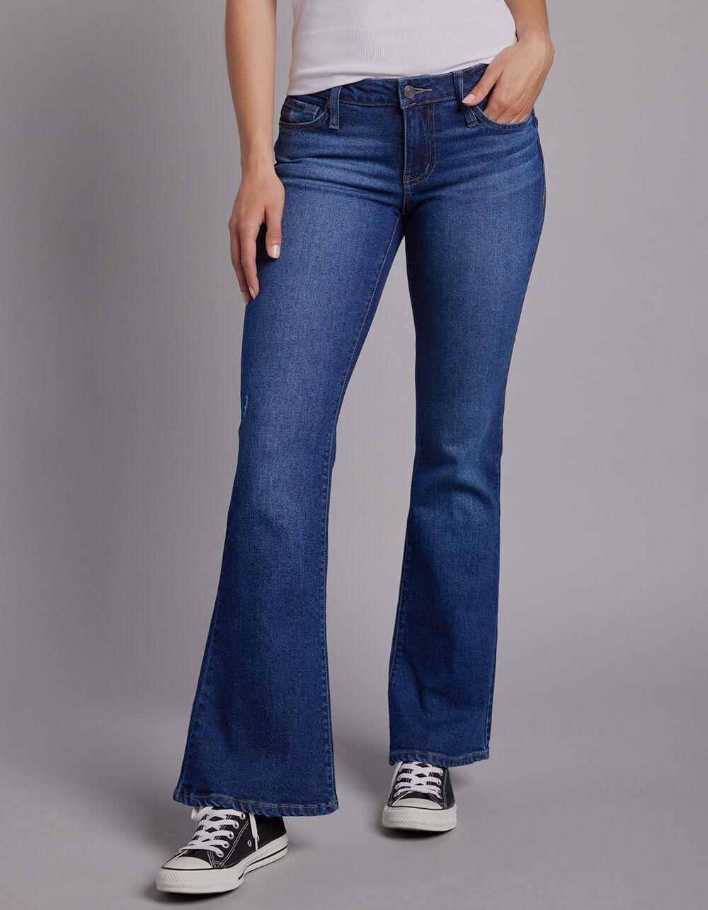 RSQ Womens Low Rise Flare Jeans - MEDIUM WASH Product Image