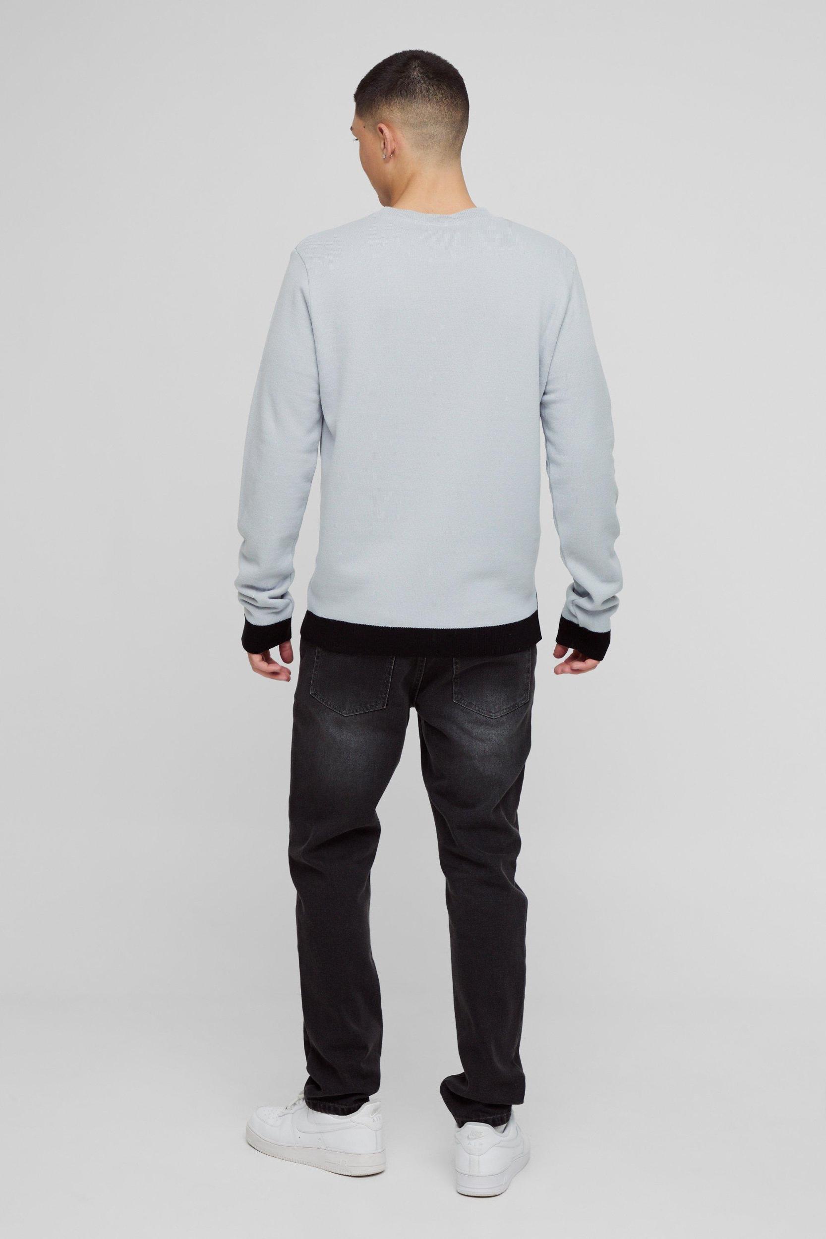 Regular Fit Fam Christmas Sweater | boohooMAN USA Product Image