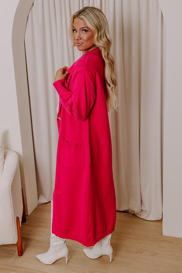 Chic A La Mode Knit Lightweight Coat Product Image