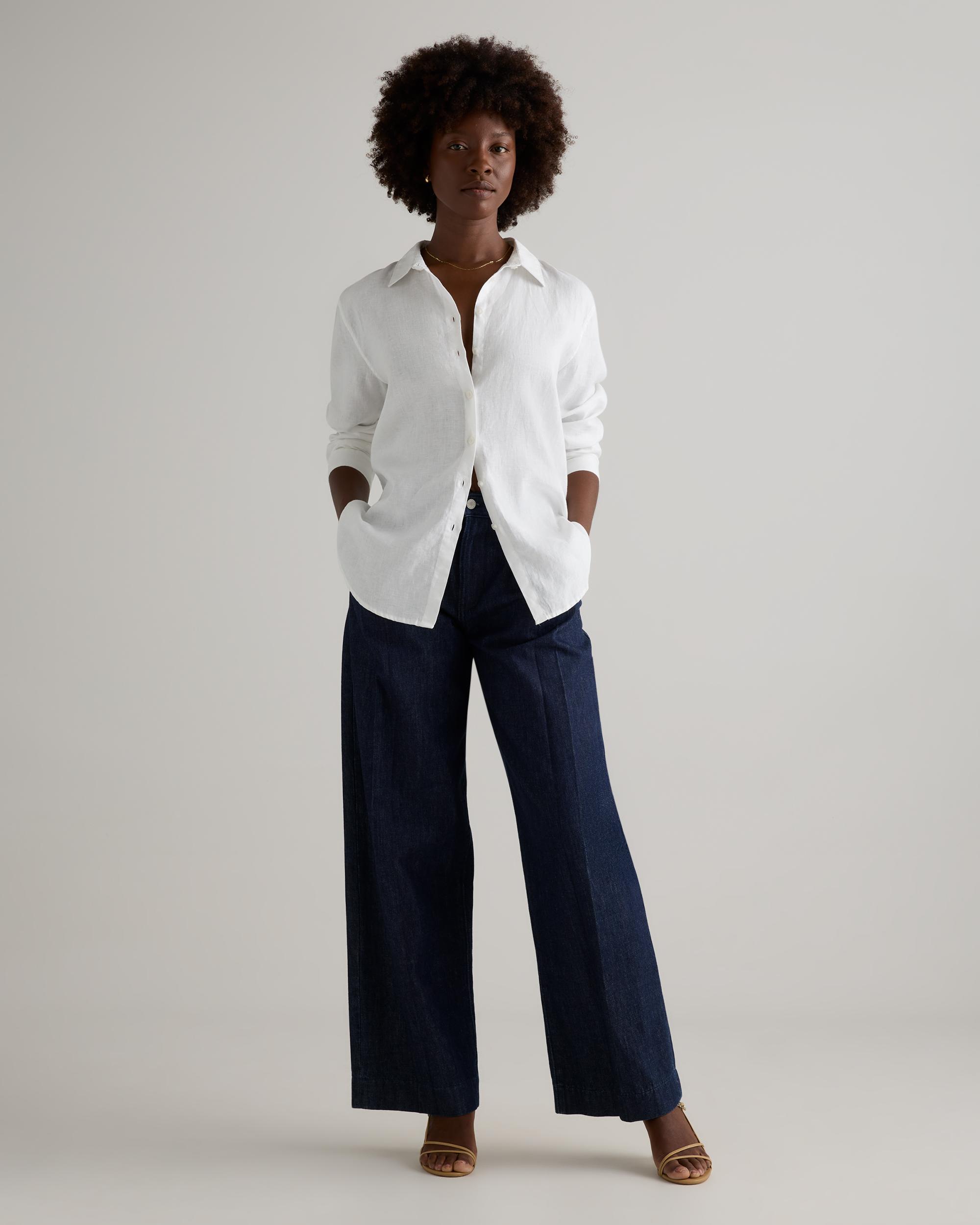 Quince | Women's Long Sleeve Shirt Linen Product Image