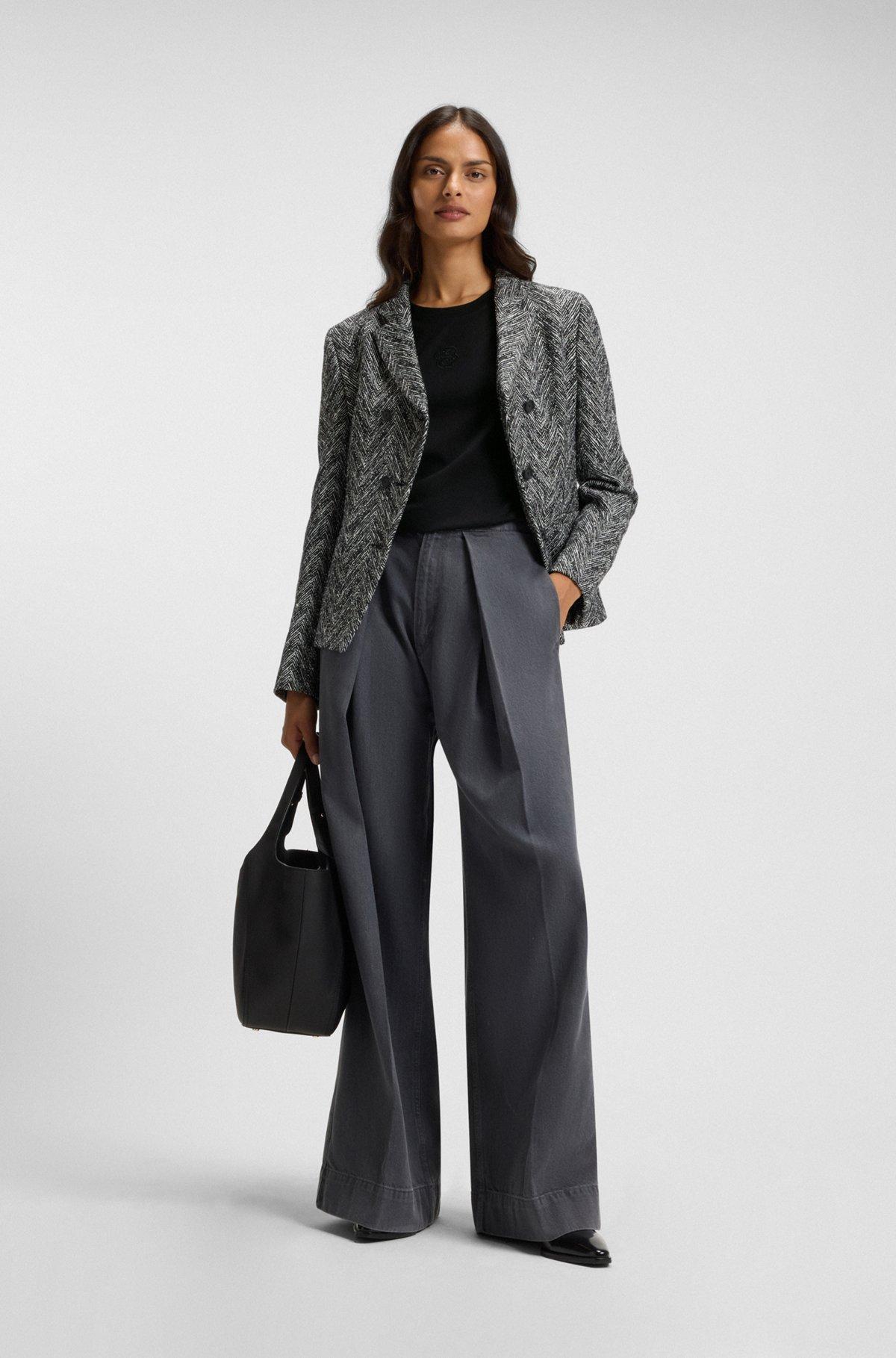 Mercerized-cotton T-shirt with Double B monogram Product Image