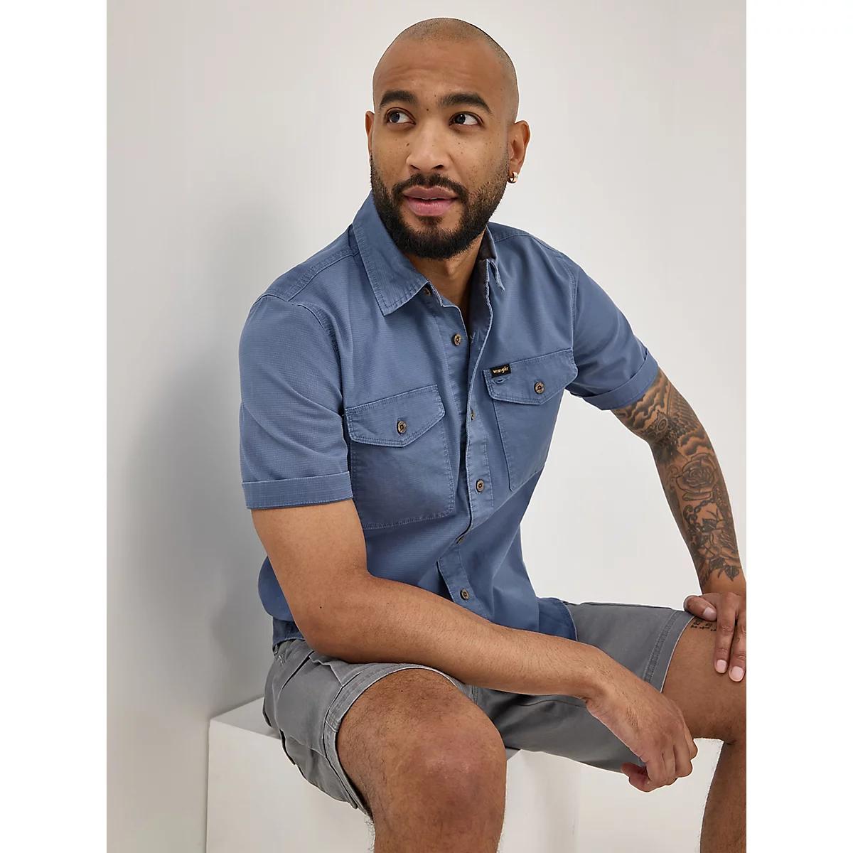 Men's Ripstop Shirt in Vintage Indigo Product Image