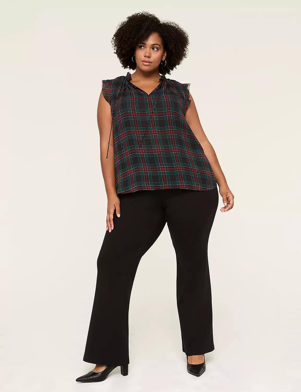 Sleeveless Split-Neck Popover Top Product Image