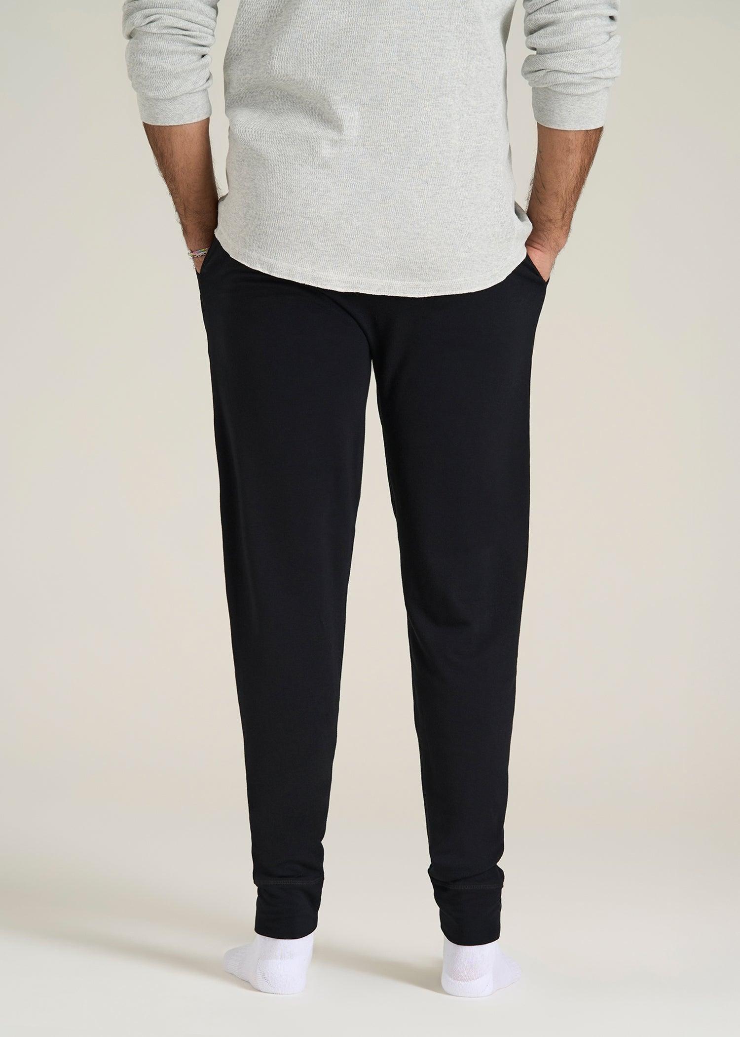 Sleep Joggers for Tall Men in Black Male Product Image