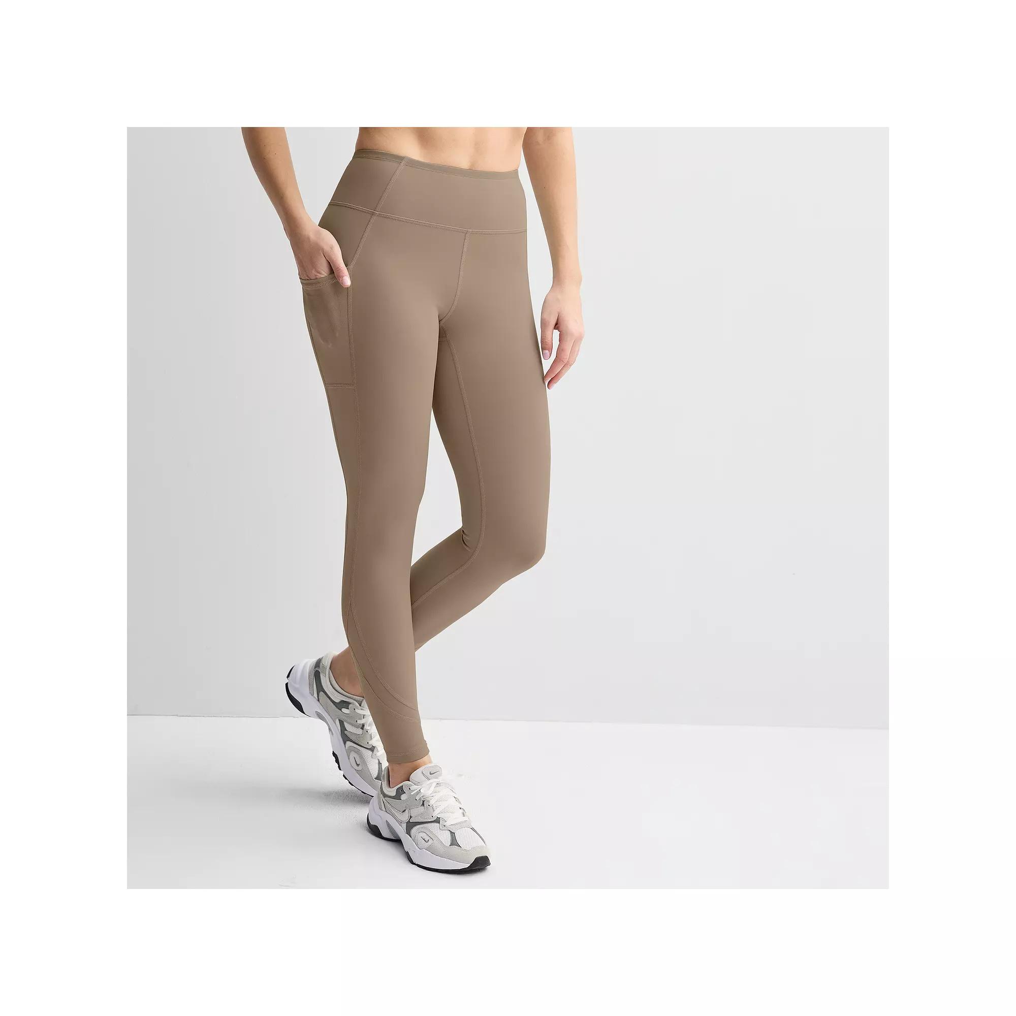 Women's Tek Gear® Ultrastretch Mesh Pieced 7/8 Leggings, Size: Medium, Kalari Green Product Image