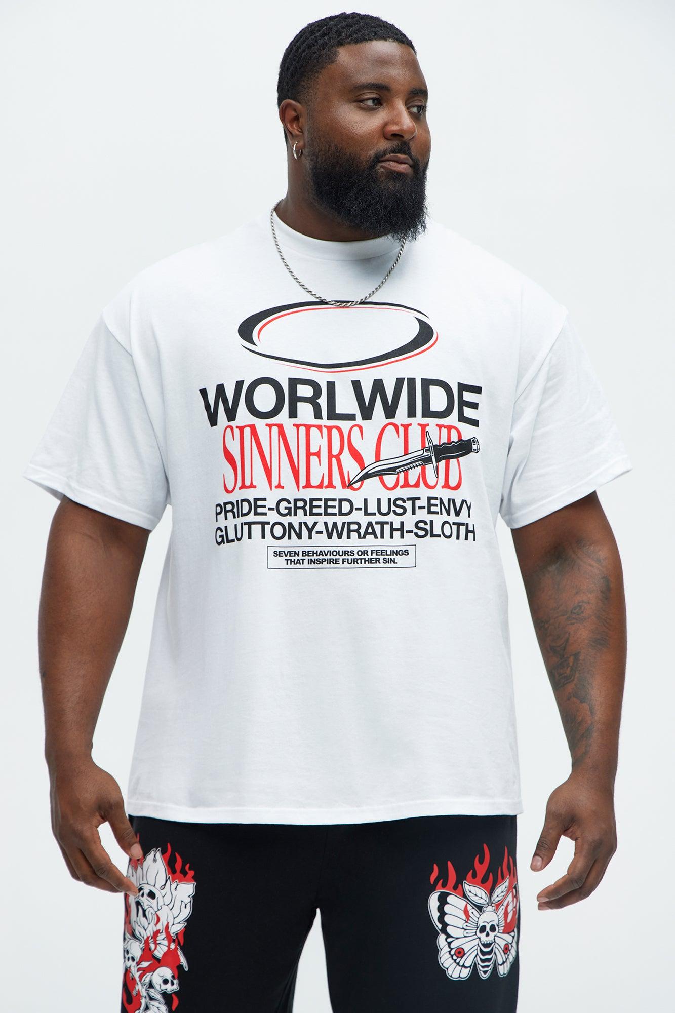 Worldwide Sinners Club Short Sleeve Tee - White Product Image