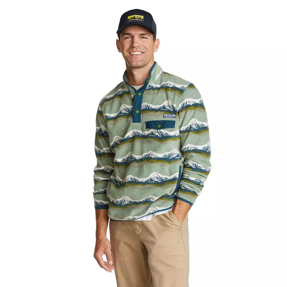 Men's Eddie Bauer Chutes Snap-Front Mockneck Jacket, Size: Medium, Green Product Image