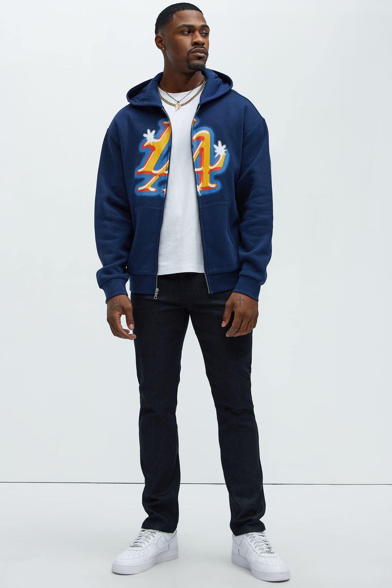 Tyson City of LA Zip Up Hoodie - Navy Product Image