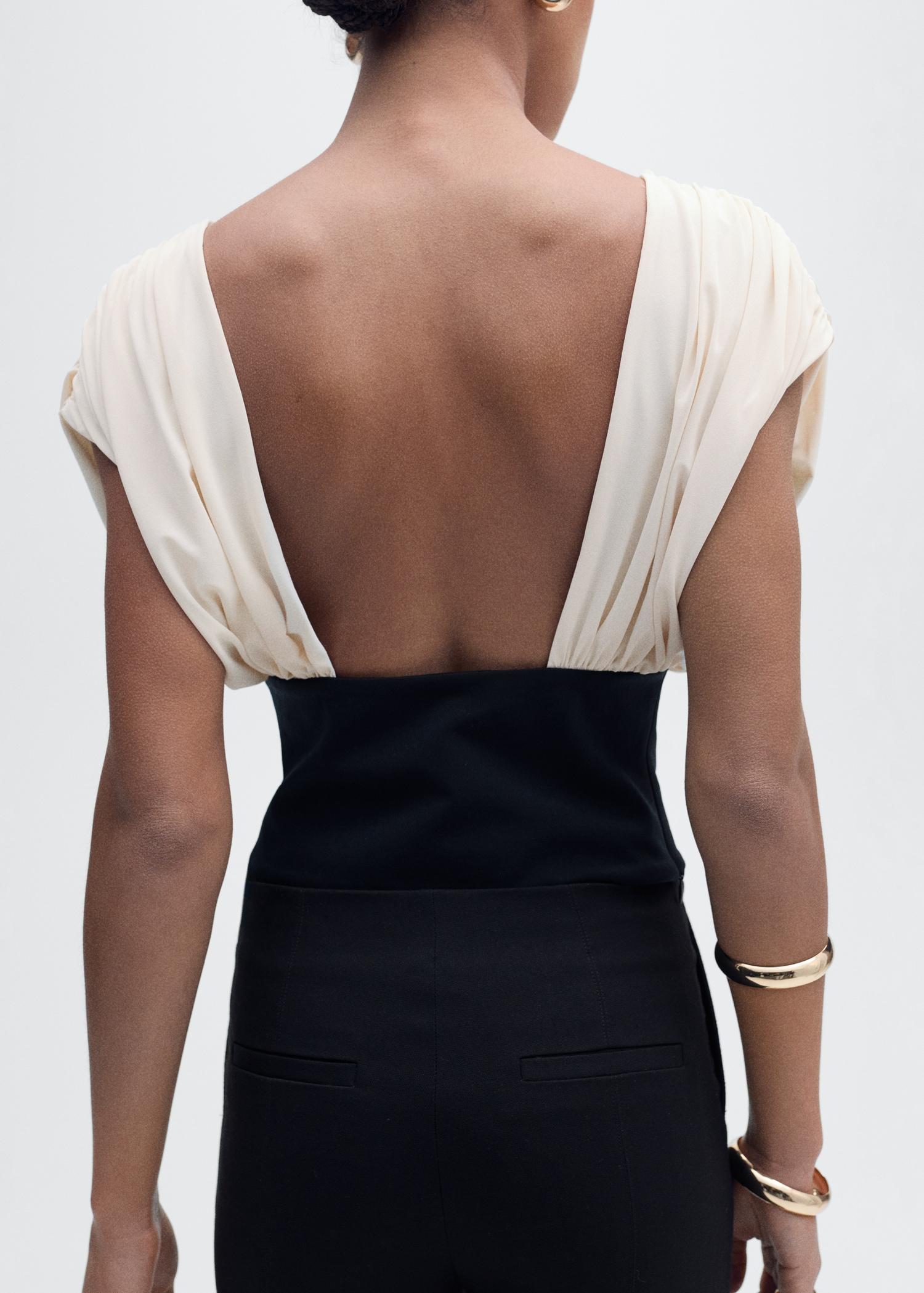 Combined draped top - Women | MANGO USA Product Image
