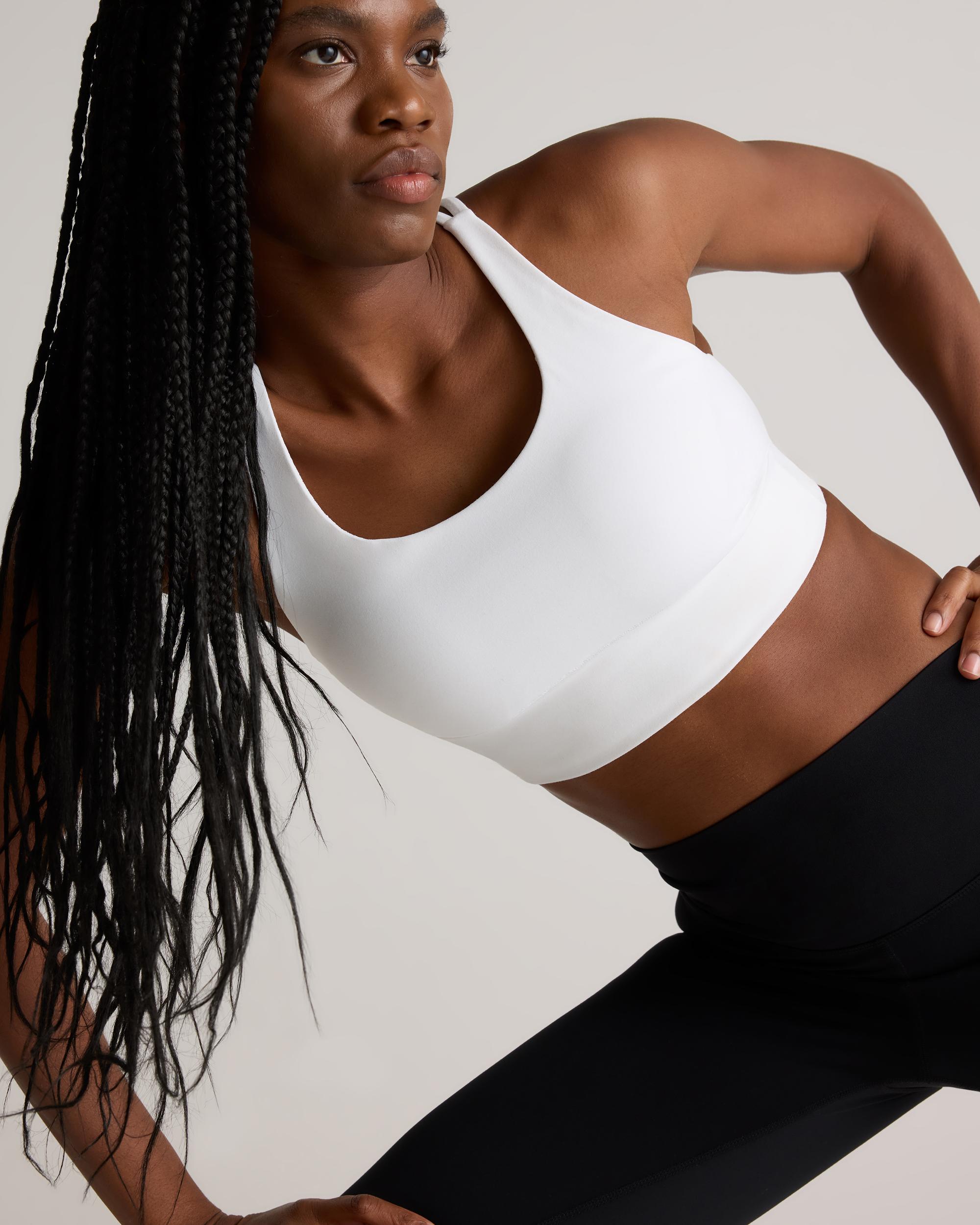 Quince | Women's Power-Up Long Line Strappy Sports Bra Nylon/Spandex Product Image