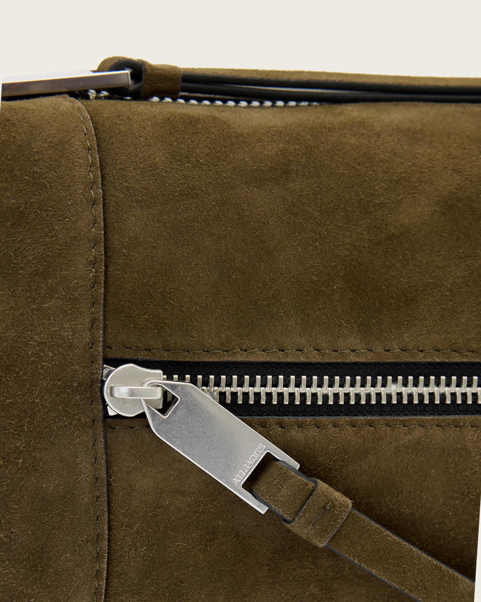 Vega Suede Mini Bag Olive Green | ALLSAINTS US Product Image