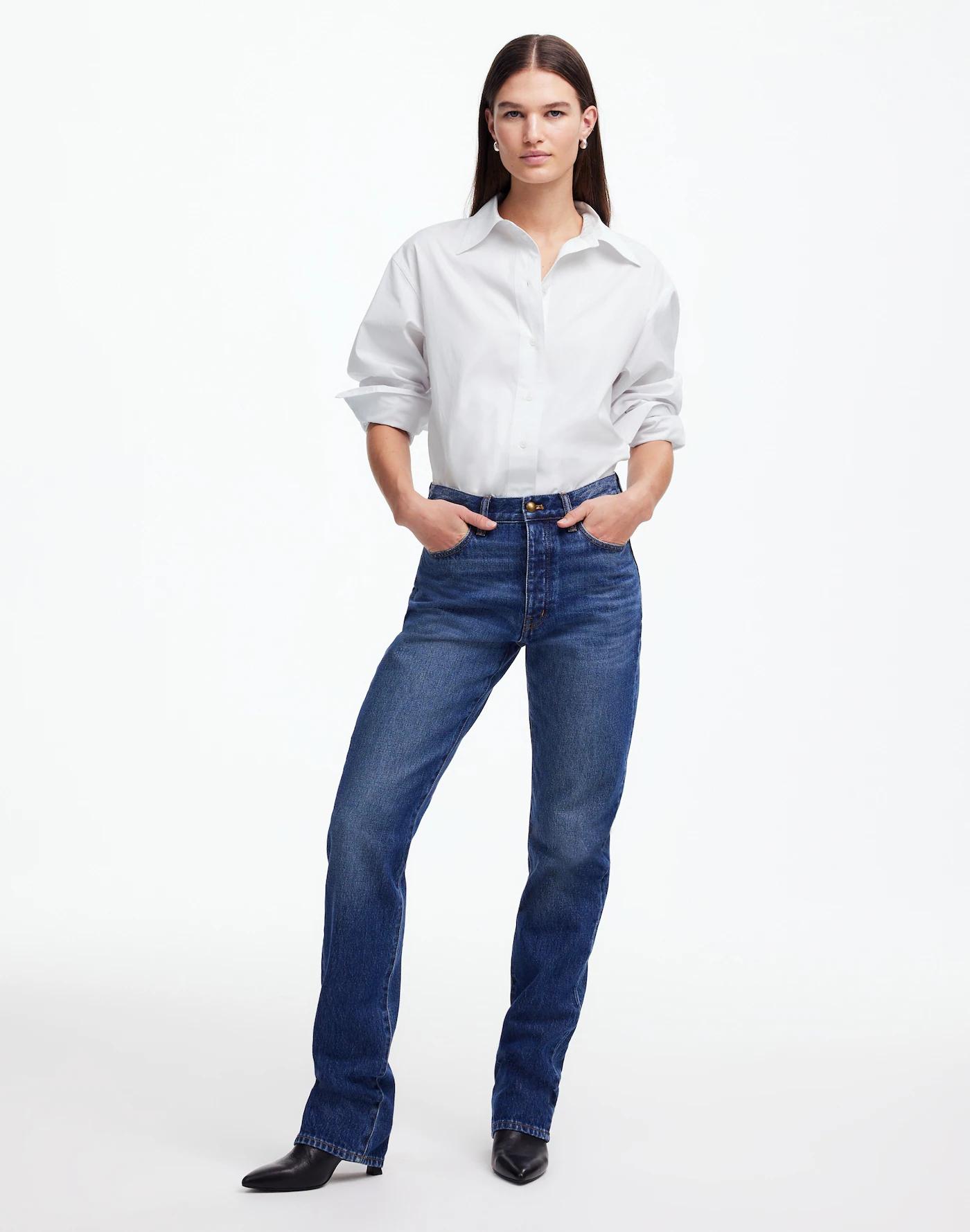 Alexa Chung for Madewell Poplin Button-Up Shirt Product Image