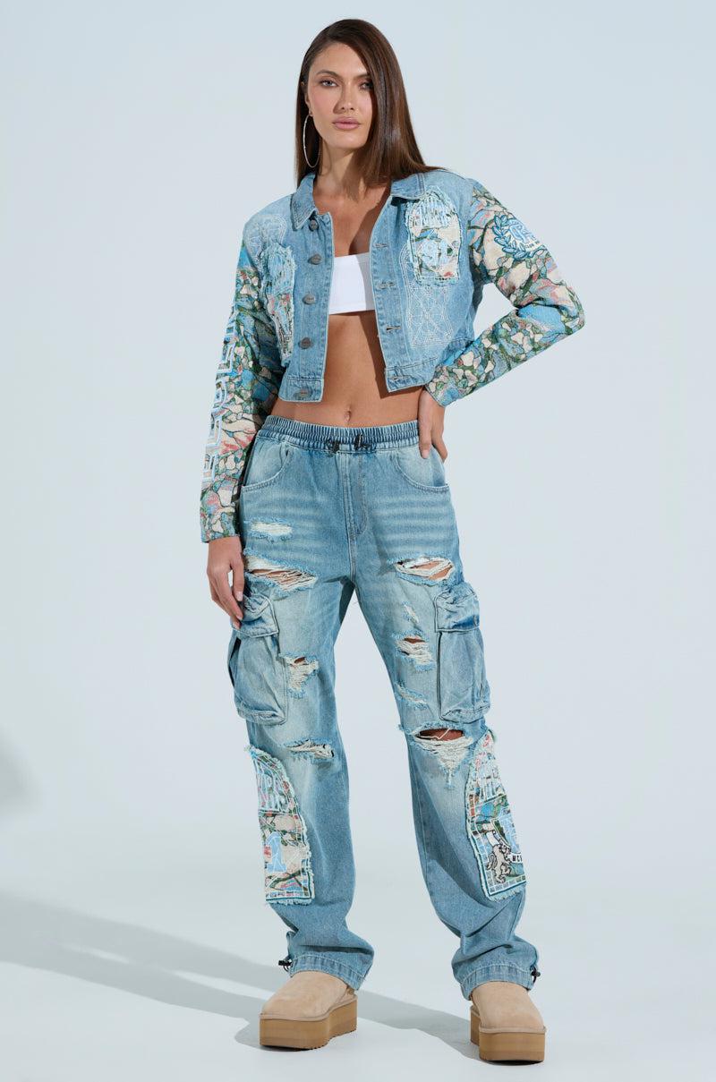 OUT OF THIS WORLD DENIM JACKET Product Image
