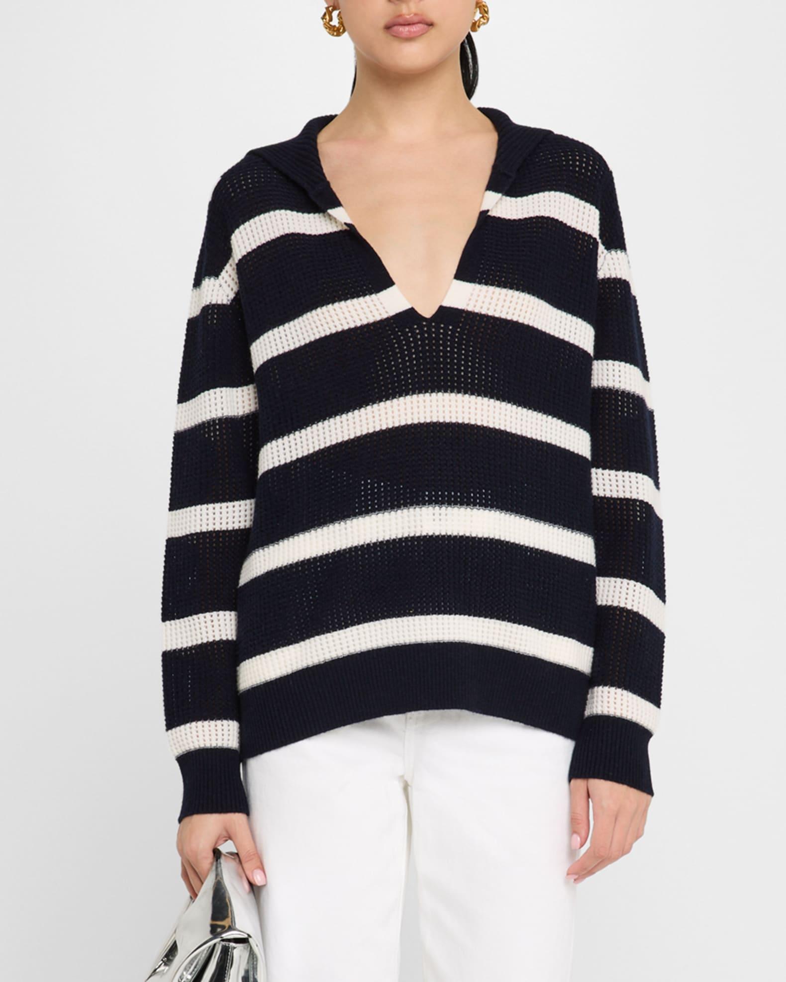 Searfino Striped Polo Sweater Product Image