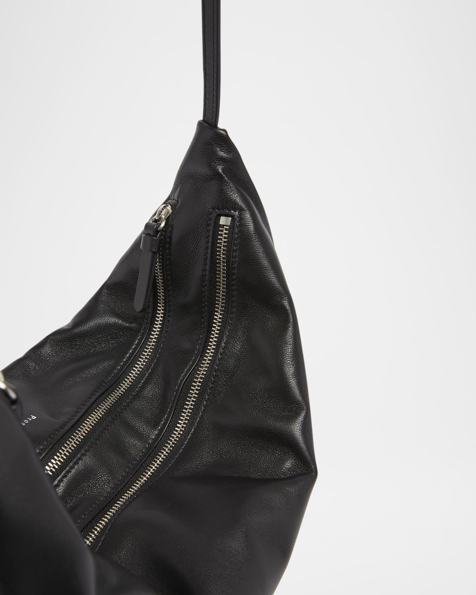 Tetra Double-Zip Napa Leather Shoulder Bag Product Image