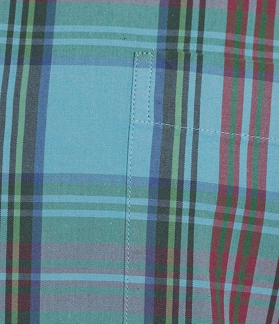 Cremieux Blue Label Tahiti Collection Plaid Cotton Poplin Short Sleeve Woven Shirt Product Image