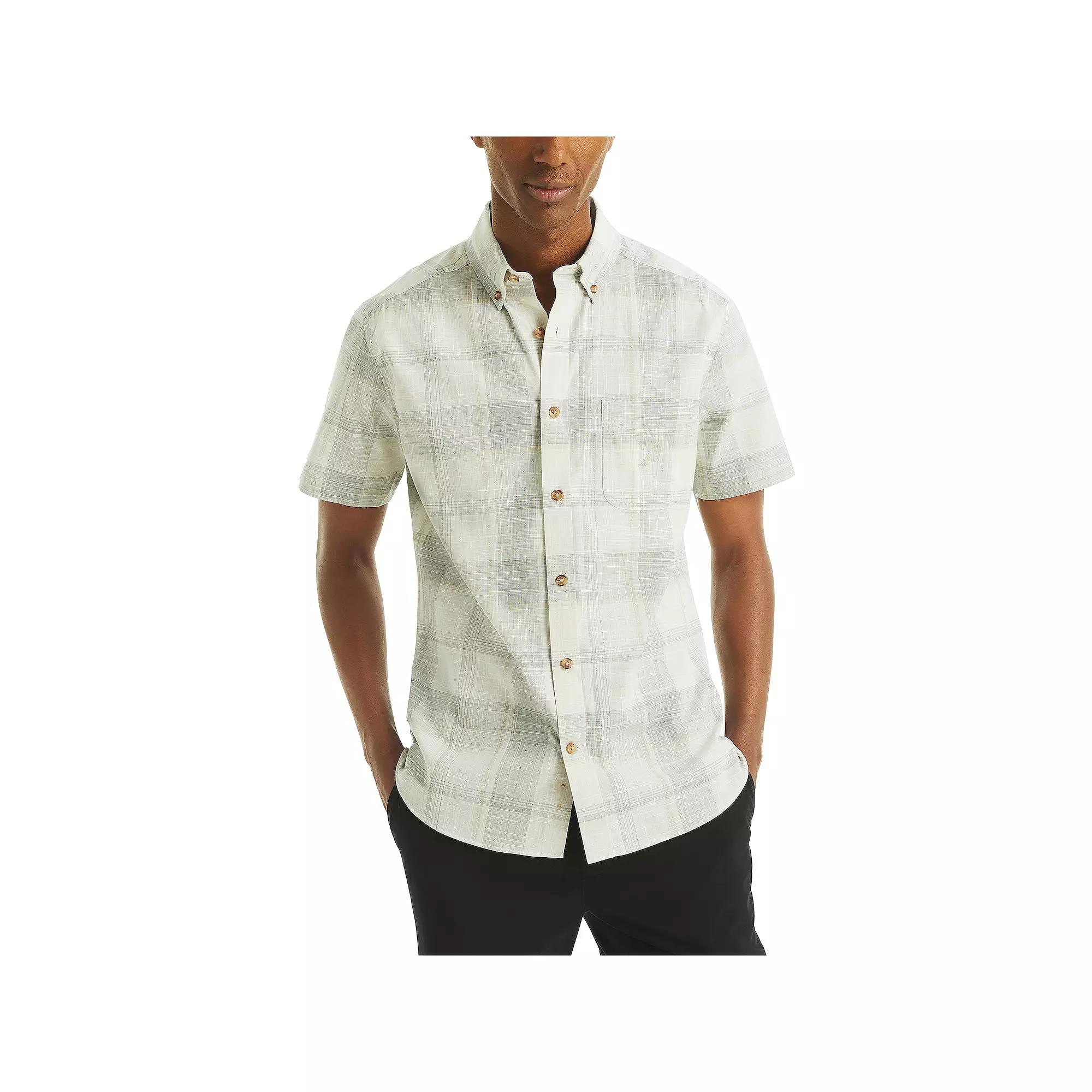 Men's Nautica Printed Short-Sleeve Camp Shirt,  Product Image