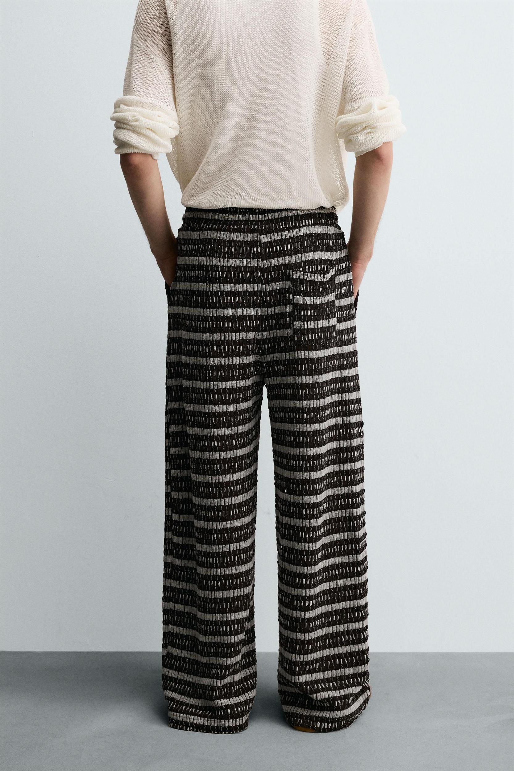 JACQUARD KNIT PANTS Product Image