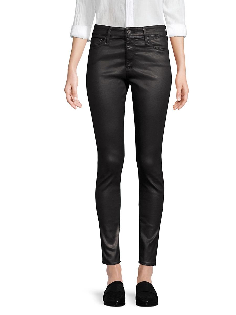 Womens Farrah High-Rise Ankle Faux Leather Skinny Pants Product Image