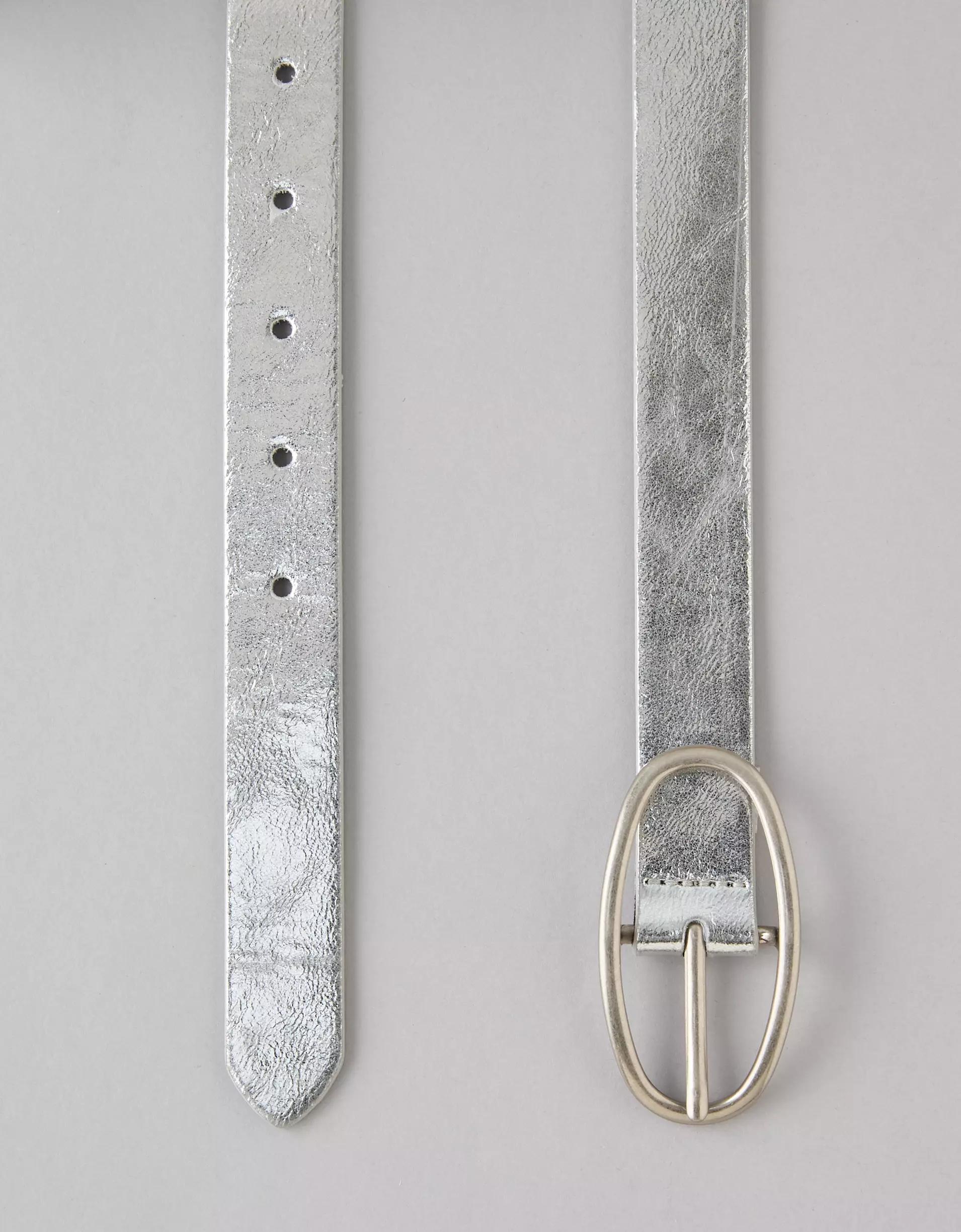 AE Metallic Oval-Buckle Belt Product Image