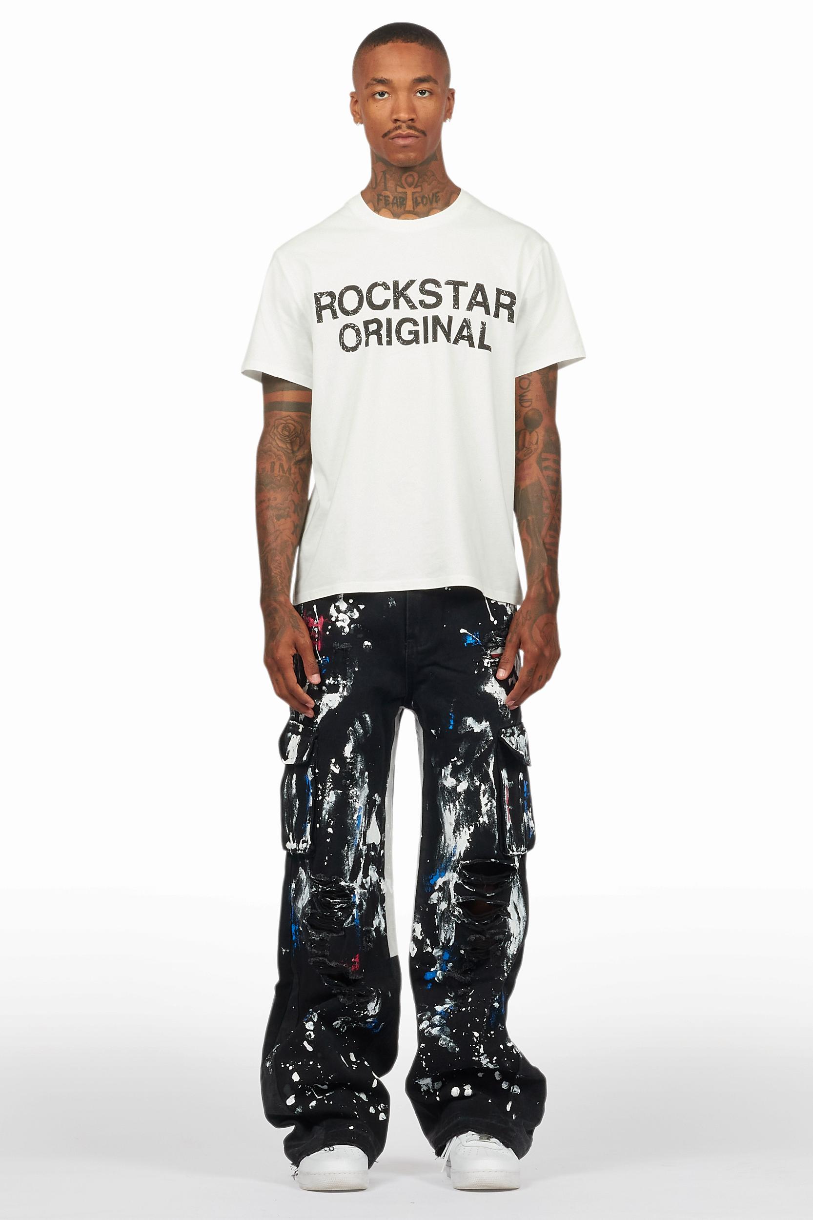 Dallin Black Painter Baggy Cargo Jean Male Product Image