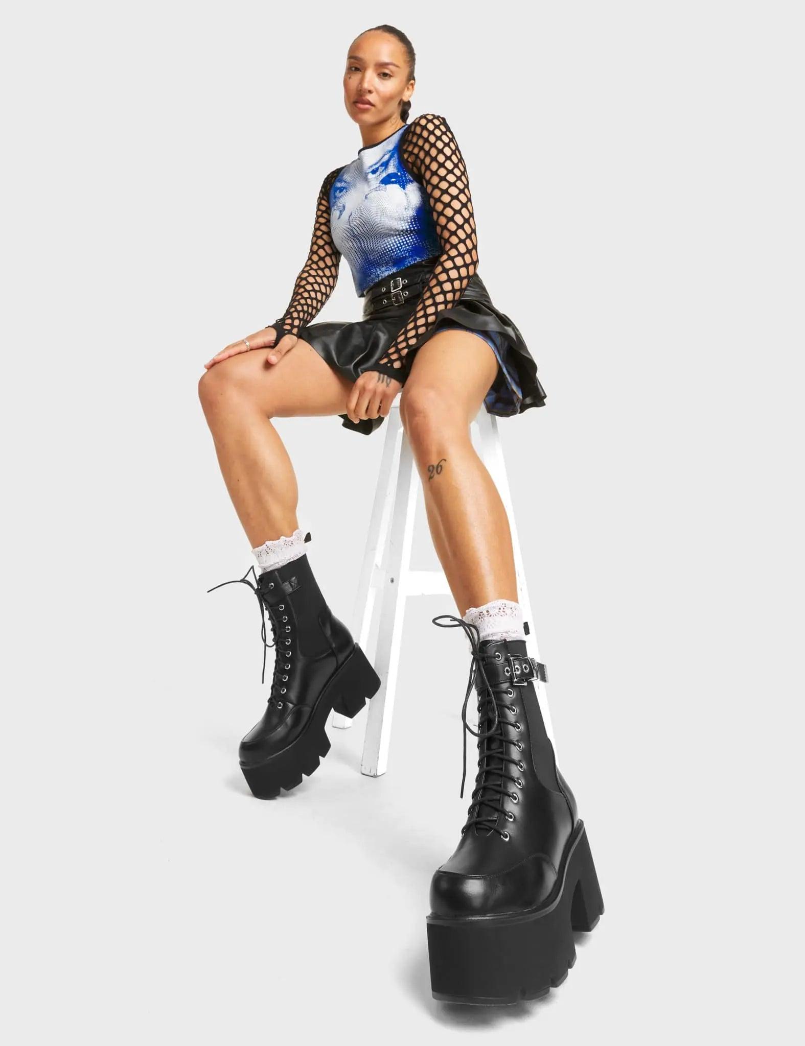 Rocket Chunky Platform Ankle Boots Product Image