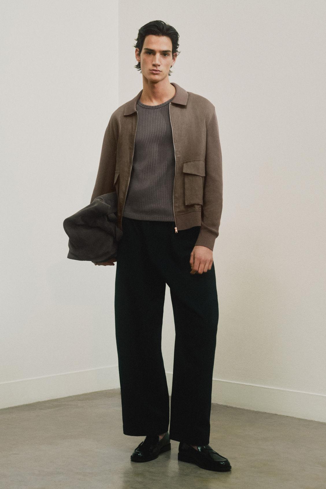 BARREL-LEG DRAWSTRING PANTS Product Image