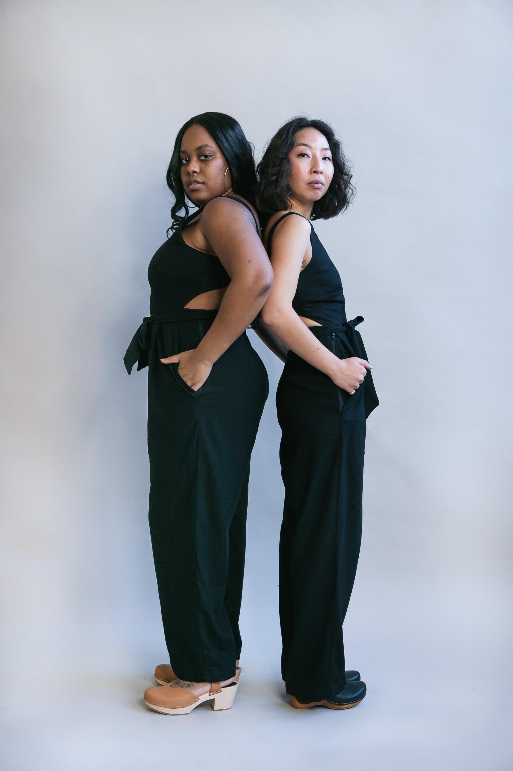 Liberty Jumpsuit in Black Linen Product Image