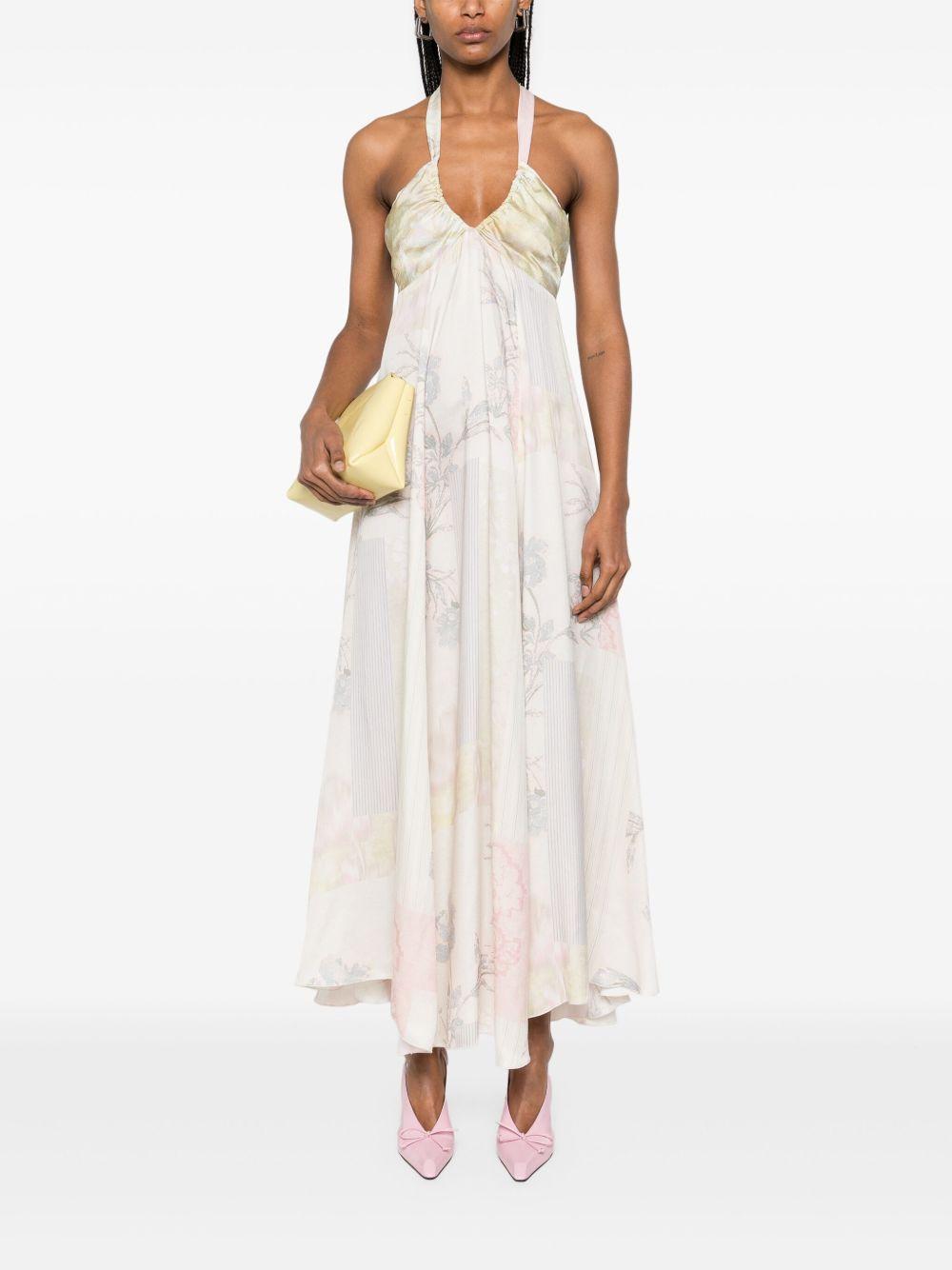 abstract-print maxi dress Product Image